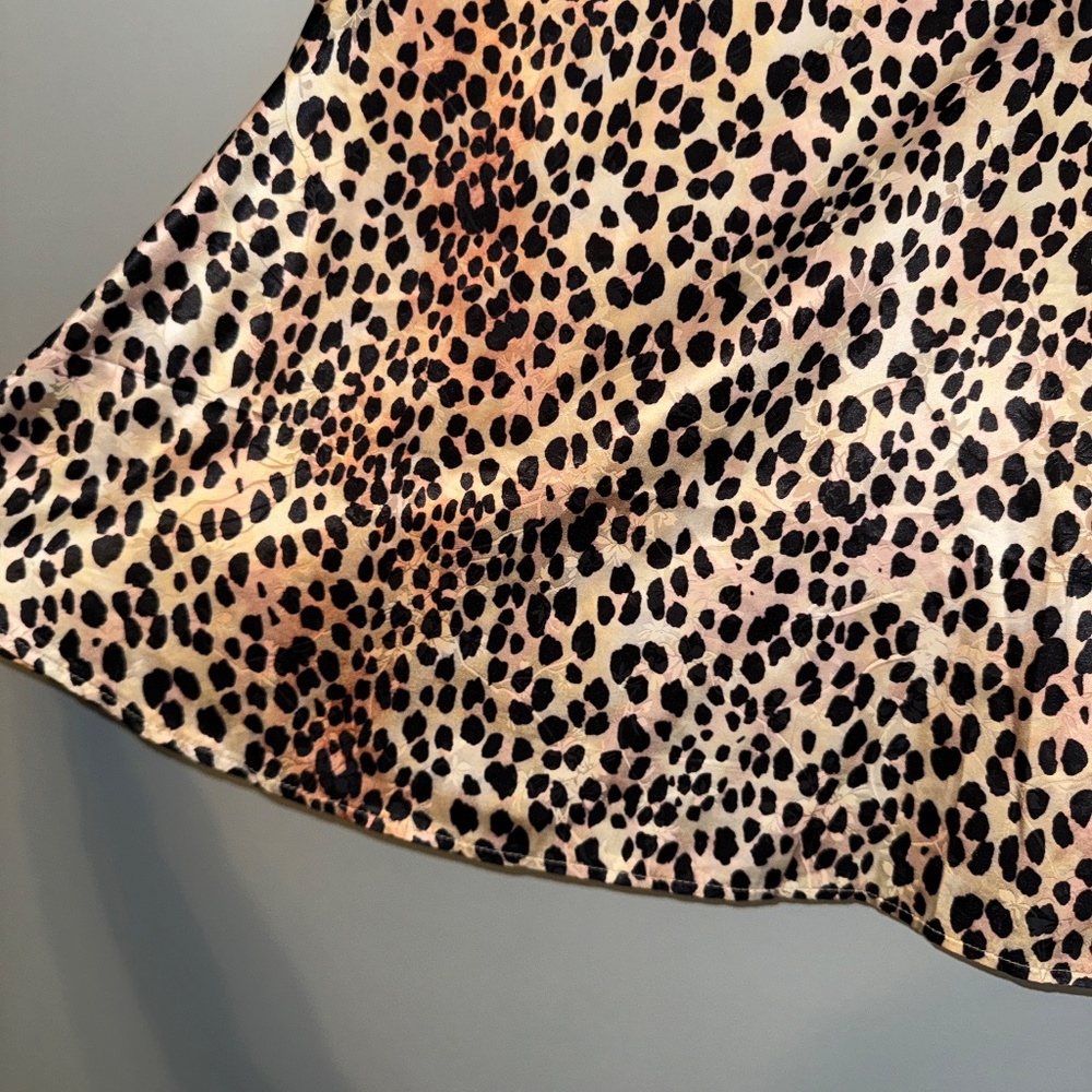 EUC Princess Polly Jemima Grace Leopard Print Mini Skirt Size 10 - Picture 6 of 8